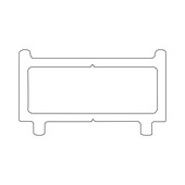 Sealskin Contour verbredingsprofiel, 1 cm breed, 200 cm hoog, matwit