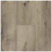 Click PVC Basic rechte stroken grijs/bruin eiken houtlook