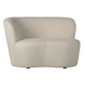 WOOOD fauteuil Stone links bouclé crème