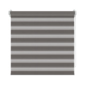 Decosol duo rolgordijn lichtdoorlatend t.b.v. draaikiepraam antraciet (kleurnr. 4309) 77x160 cm (bxh)