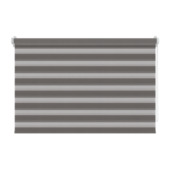 Decosol duo rolgordijn lichtdoorlatend t.b.v. draaikiepraam antraciet (kleurnr. 4309) 107x160 cm (bxh)