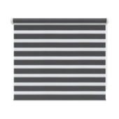 KARWEI duo rolgordijn lichtdoorlatend antraciet (kleurnr. 4502) 120x160 cm (bxh)