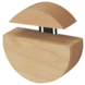 Duraline clip rond hout