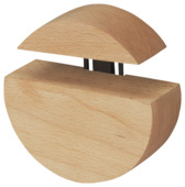 Duraline clip rond hout