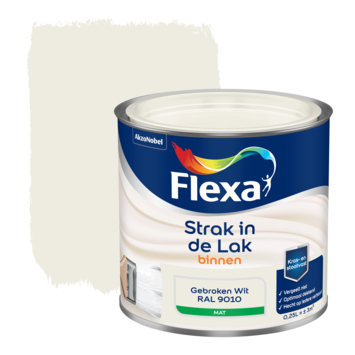 Handschrift leeftijd vrouwelijk Flexa Strak in de Lak mat Gebroken wit/RAL9010 250 ml kopen?  flexa-strak-in-de-lak | Karwei