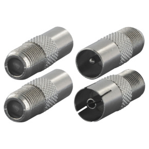 Q-Link coax adapter 1 male/FCON 1 female/FCON buitendraad
