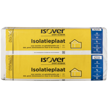 Isover isolatieplaat glaswol cm, dikte 8 cm (Rd 2,2) m² | Karwei