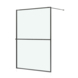 Allibert inloopdouche Milton 120x200 cm helder glas/mat zwart