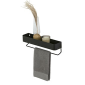 Sealskin Brix Handdoekhouder Zwart met Schap