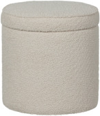 WOOOD Poef Sonu met opbergruimte boucle naturel