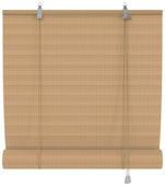 KARWEI bamboe roll-up lichtdoorlatend bruin (kleurnr. 1019) 75x130 cm (bxh)