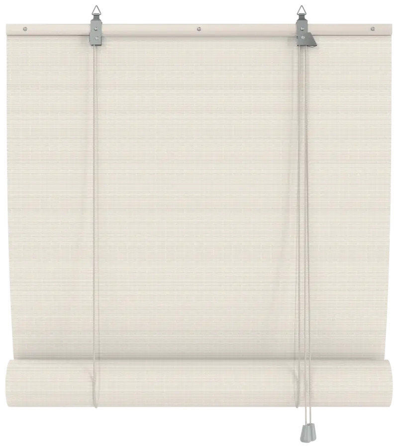 KARWEI bamboe roll-up lichtdoorlatend wit (kleurnr. 1025) 75x130 cm (bxh)