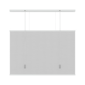KARWEI dubbel plisségordijn lichtdoorlatend wit (kleurnr. 6001) 60x180 cm (bxh)