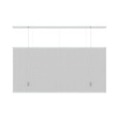 KARWEI dubbel plisségordijn lichtdoorlatend wit (kleurnr. 6001) 160x220 cm (bxh)