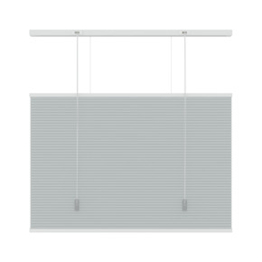 KARWEI dubbel plisségordijn lichtdoorlatend grijs (kleurnr. 6006) 60x180 cm (bxh)