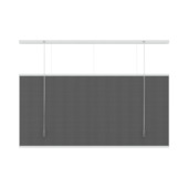 KARWEI dubbel plisségordijn lichtdoorlatend antraciet (kleurnr. 6003) 160x220 cm (bxh)