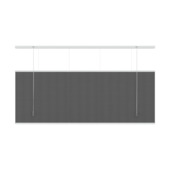 KARWEI dubbel plisségordijn lichtdoorlatend antraciet (kleurnr. 6003) 200x220 cm (bxh)