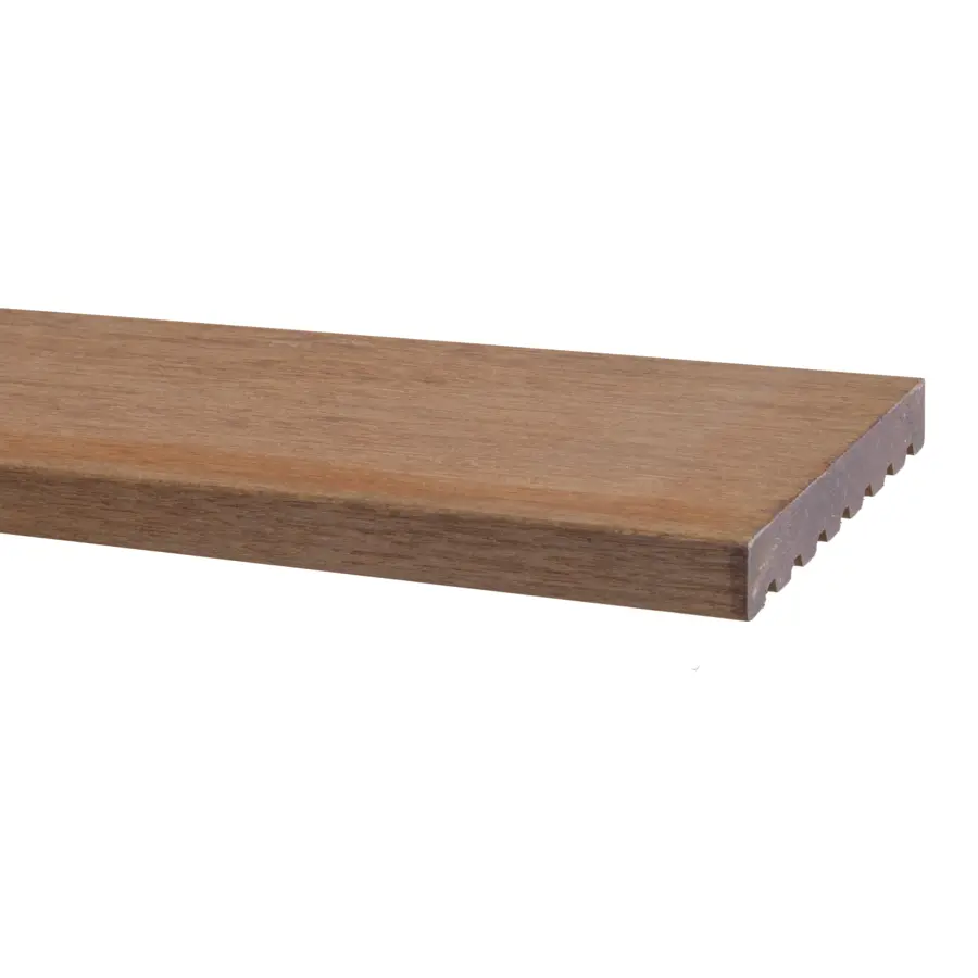 Vlonderplank Hardhout glad ca. 1,8x14,5 cm, lengte ca. 270 cm