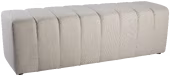 KARWEI eetkamerbank Erie grof geweven beige stof