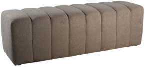 KARWEI eetkamerbank Erie bouclé taupe