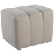 KARWEI Poef Erie grof geweven beige 50x60 cm