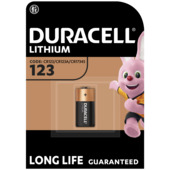 Duracell Batterij CR123A Lithium 1550mAh 3V