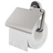 Tiger toiletrolhouder Cooper met klep RVS geborsteld / Zwart