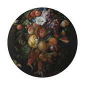 Ronde muursticker Loving fruit (dessin 119178)