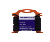 ELASTIEK LATEX/POLY 6MM ZWART 10MTR