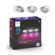 Philips Hue badkamer inbouwspot Xamento Chrome 3x5.7W