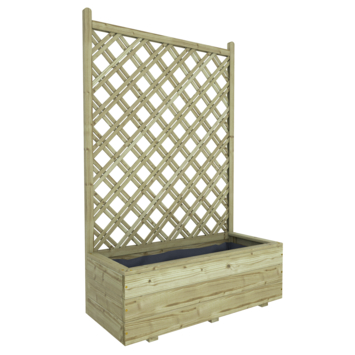 ga sightseeing Octrooi Onafhankelijk Bloembak met dubbele trellis 90x40 cm kopen? bloempotten-plantenbakken |  Karwei