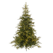 Everlands kunstkerstboom Grandis Fir 210 cm inclusief verlichting