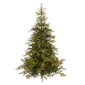 Everlands kunstkerstboom Grandis Fir 210 cm inclusief verlichting