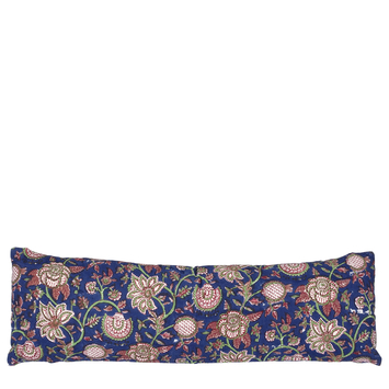 Kussen Bloemen blauw 80 x 25 cm