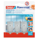 Tesa Powerstrips haak chroom 3 stuks