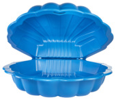 Zandbak schelp blauw 88x102x21 cm 