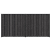 Schutting startpakket Royal grenen hout antraciet 3,8 m lang