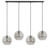 Hanglamp Levi mat zwart 114x20x120 cm 