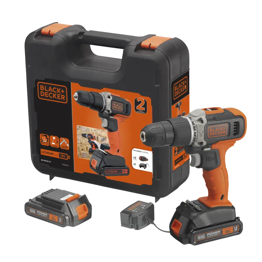 Black+Decker accu klopboormachine BCD003C2K-QW