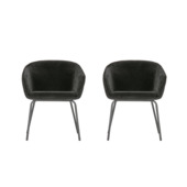 WOOOD Eetkamerstoel Sien zwart set van 2