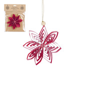 vtwonen ornament papier bloem rood