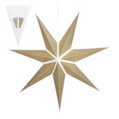 vtwonen kerstster hangend goud h19xd70 cm