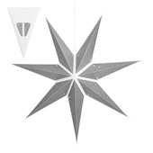 vtwonen kerstster hangend zilver h19xd70 cm