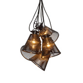 Konstsmide lichtsnoer deco zwart 10 lampen 10 meter dimbaar