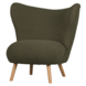 WOOOD fauteuil Celine warmgroen