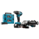 Makita 18V LXT accuboormachine + haakse slijper combinatieset (incl. 2 accu's 5.0Ah + lader)