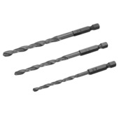 Irwin HSS metaalborenset met hex aansluiting past in iedere bithouder. 3-delig Ø4/5/6 mm