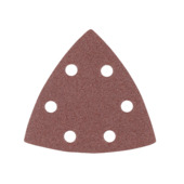 Irwin schuurvel driekhoek 95 x 95 mm zelfhechtend K80, 5 stuks