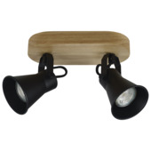 KARWEI duobalk Bruno GU10 zwart