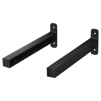 Duraline plankdrager industrieel modern zwart aluminium 2 stuks kopen? Steunen & draagbeugels | Karwei